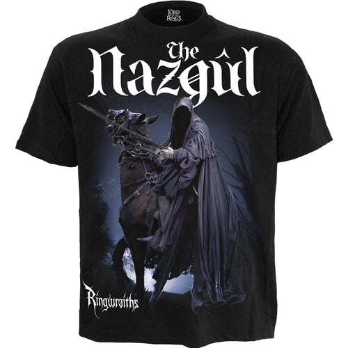 LOTR - THE NAZGUL - RINGWRAITHS - Front Print T-Shirt Black