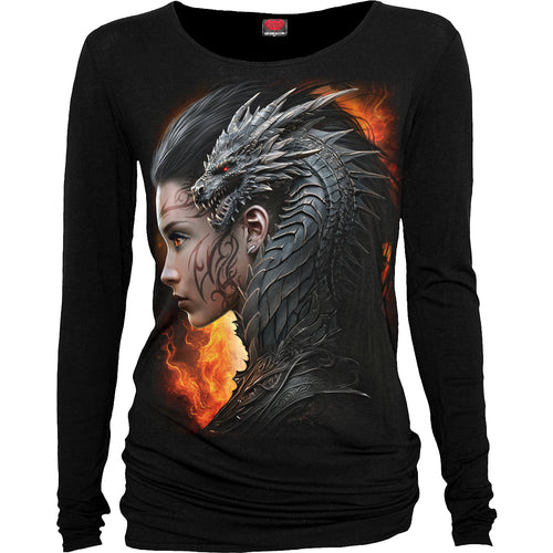 DRACO QUEEN - Baggy Top Black