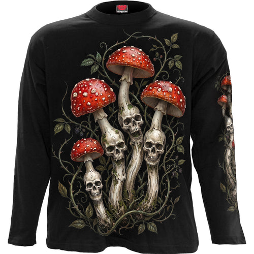 SHROOMS - Longsleeve T-Shirt Black