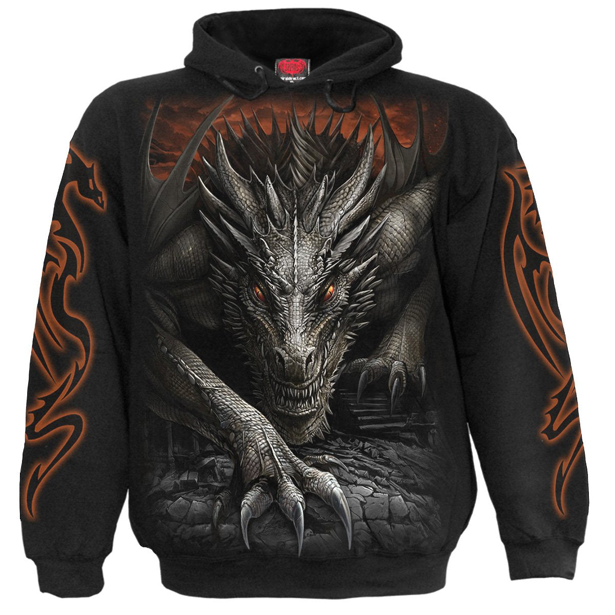 MAJESTIC DRACO - Hoody Black - Spiral USA