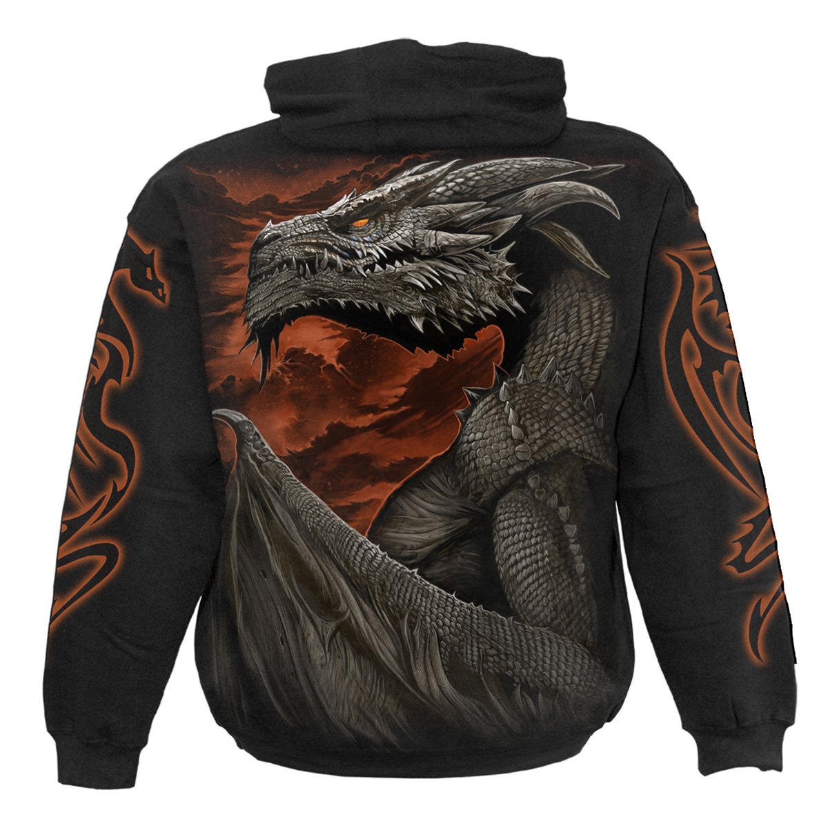 MAJESTIC DRACO - Hoody Black - Spiral USA
