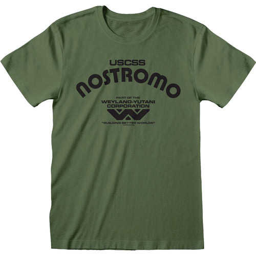 ALIEN - RETRO NOSTROMO - T-Shirt Olive
