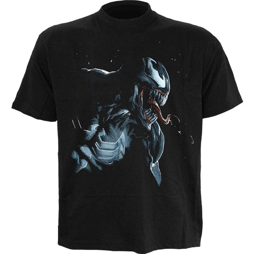 MARVEL COMICS - VENOM ART - Front Print T-Shirt Black