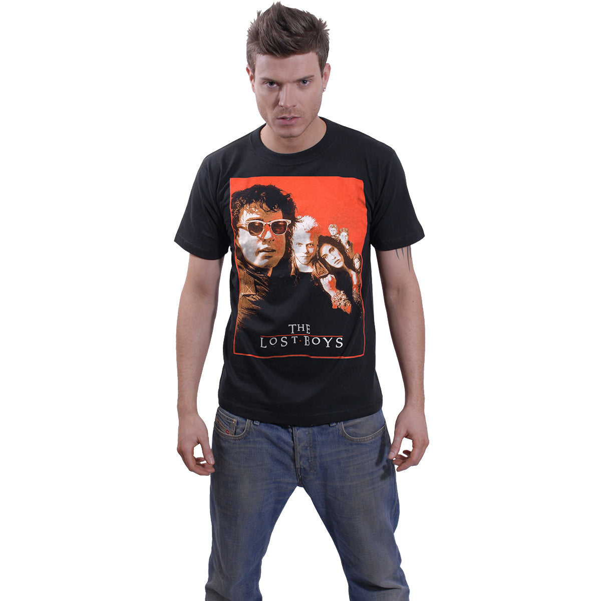LOST BOYS - POSTER - Front Print T-Shirt Black