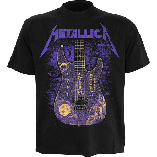 METALLICA - OUIJA PURPLE - T-SHIRT - Front Print T-Shirt Black