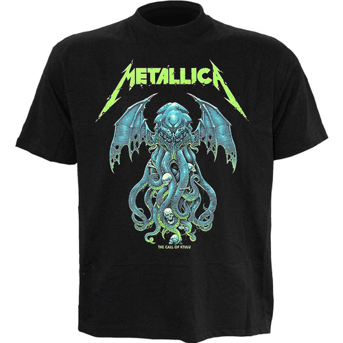METALLICA - THE CALL OF KTULU - T-SHIRT - Front Print T-Shirt Black