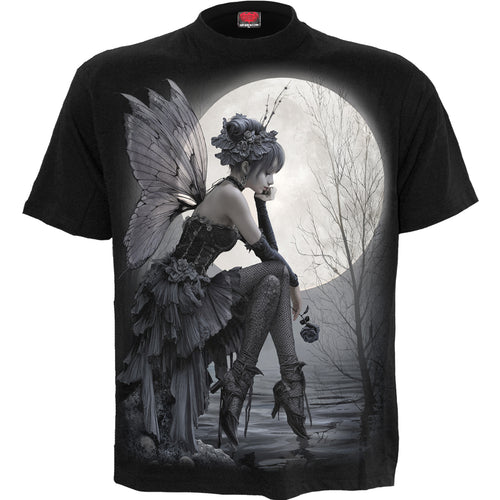 REFLECTIONS - Front Print T-Shirt Black