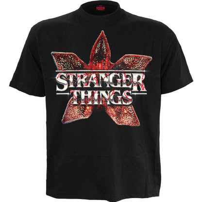 DEMOGORGAN LOGO - Front Print T-Shirt Black
