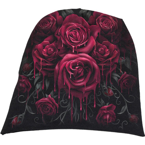 BLOOD ROSE - Light Cotton Beanies Black