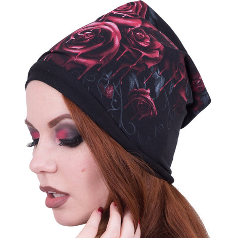 BLOOD ROSE - Light Cotton Beanies Black