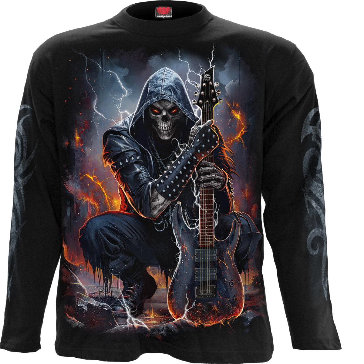 DEATH ROCKER - Longsleeve T-Shirt Black