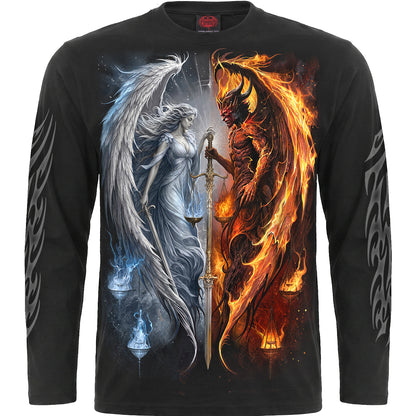 ANGEL & DEMON - Longsleeve T-Shirt Black
