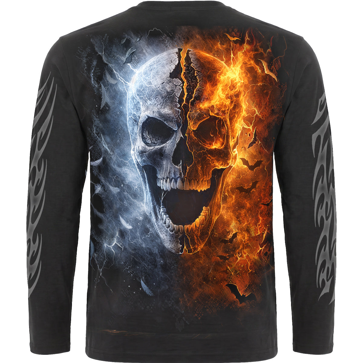 ANGEL & DEMON - Longsleeve T-Shirt Black