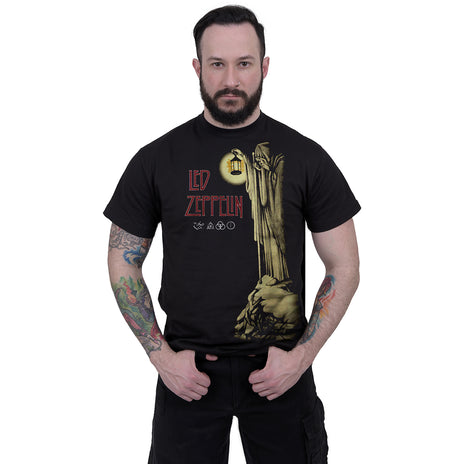 LED ZEPPELIN - HERMIT - T-SHIRT - Front Print T-Shirt Black