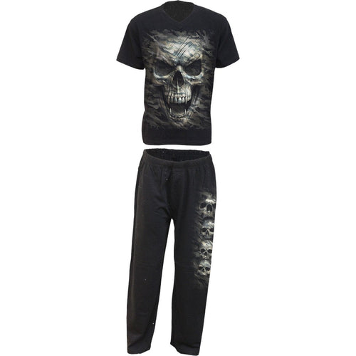 CAMO-SKULL - 4pc Mens Gothic Pyjama Set