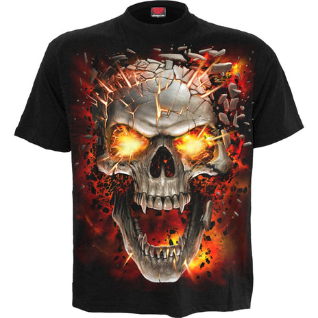 SKULL BLAST - T-Shirt Black