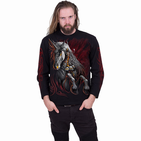 INFERNAL UNICORN - Longsleeve T-Shirt Black