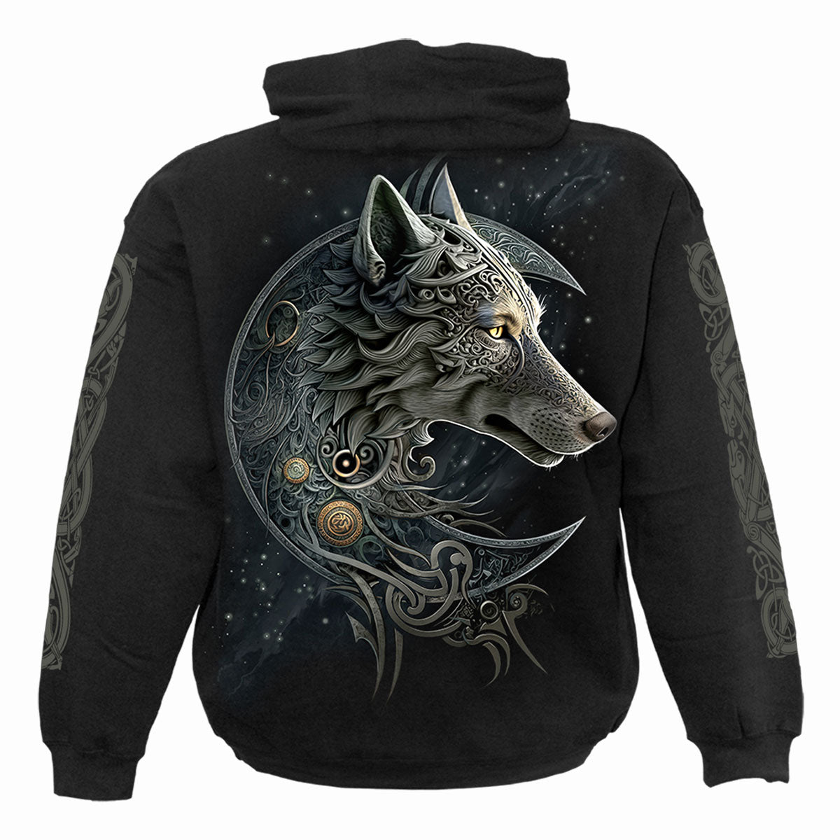 CELTIC WOLF - Hoody Black