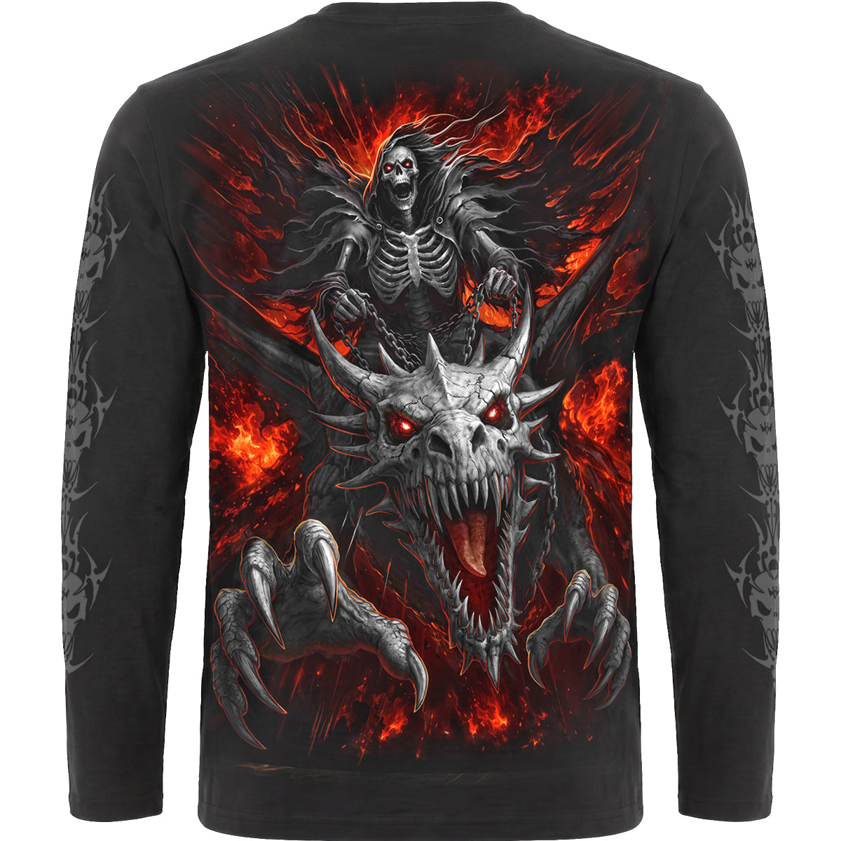 DRAGON REAPER - Longsleeve T-Shirt Black